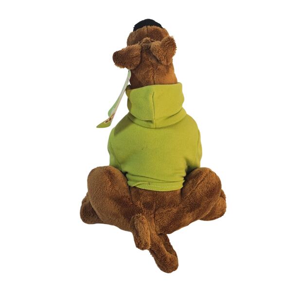 10" Scooby-Doo Plush W/ Green Mystery Inc Hoodie Kings Island Paramount Parks - Picture 4 of 9